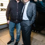 Константин Эрнст и Андрей Кончаловский на премьере фильма «Грех»