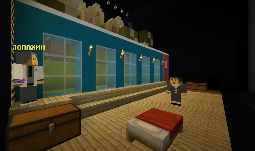 Большой драматический театр поставил «Вишневый сад» в игре Minecraft