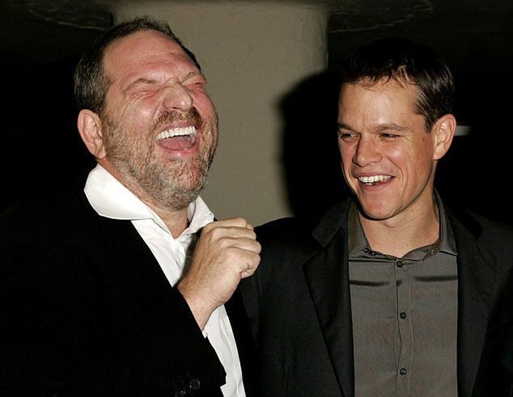 Мэтт Дэймон и его друг – продюсер Харви Вайнштейн