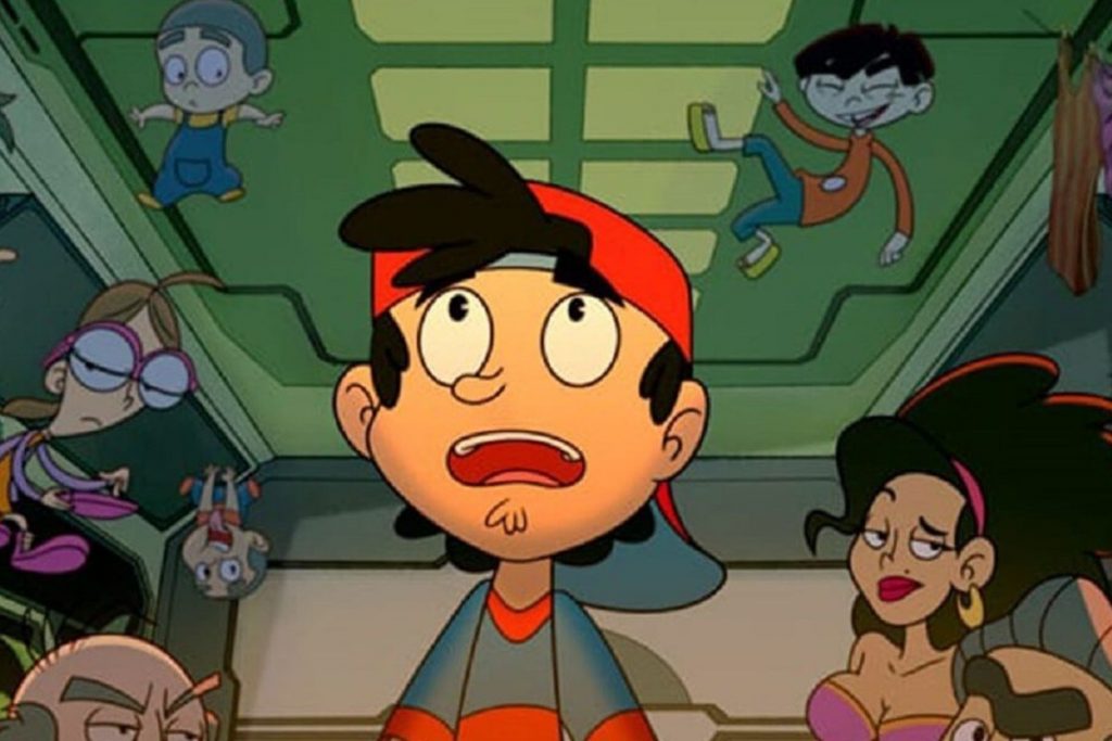 Кадр из мультфильма «Марсиане против мексиканцев»