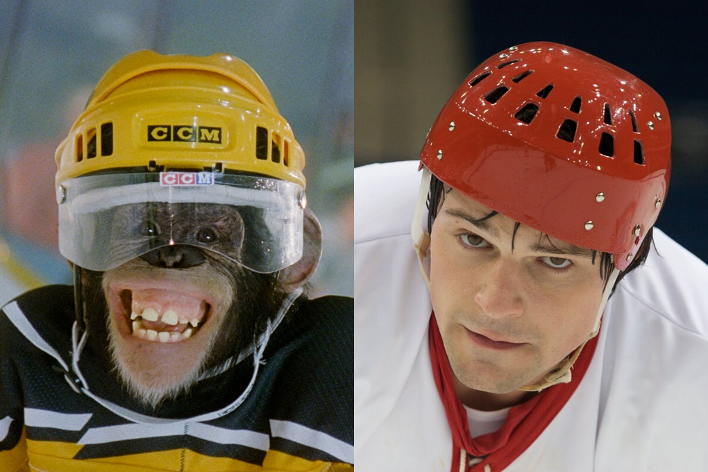 В хоккей играют настоящие… Козловский и обезьяна