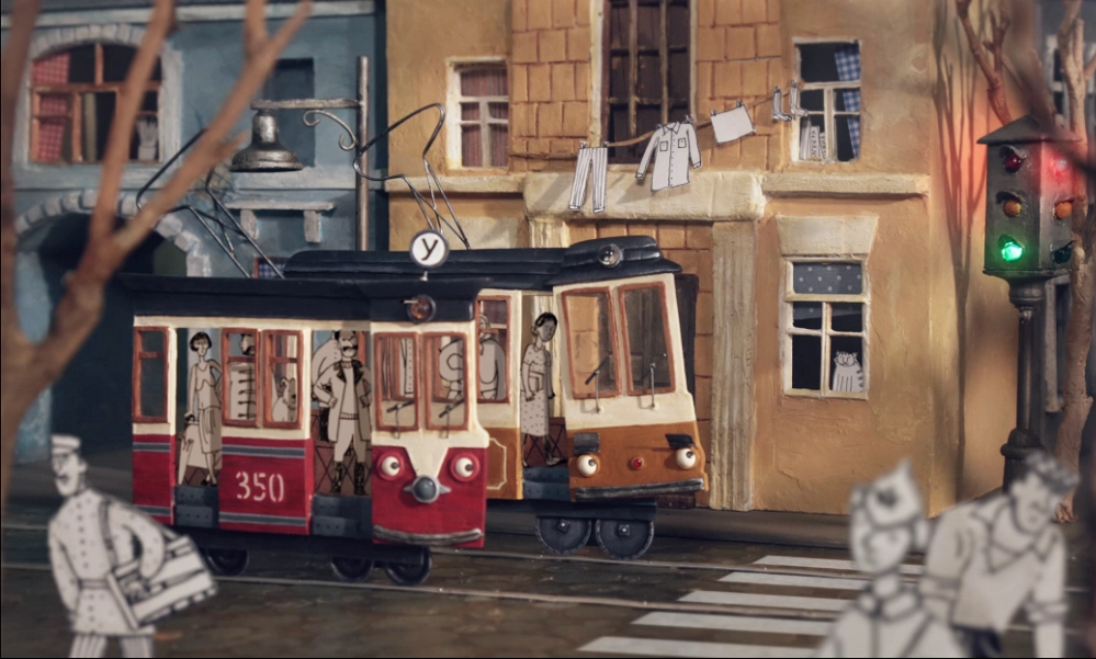 «Два трамвая». Российские мультфильмы